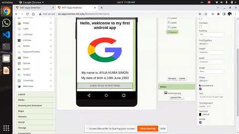 Mobile App Development with MIT  App Inventor