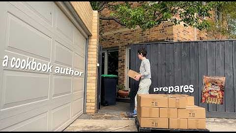 a (self-published) cookbook author prepares.