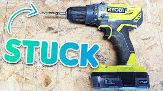 How To Remove A Stuck Drill Bit From A Ryobi Drill