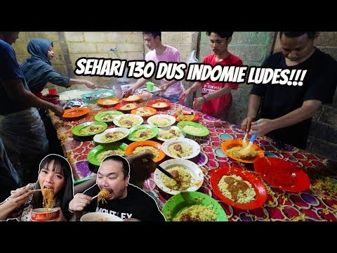 GILA!!! SEHARI BISA HABIS 130 DUS INDOMIE!!! ANTRI PANJANG MAU MAKAN DISINI | FT. MGDALENAF