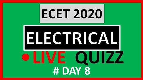 ECET EEE TECHNICAL LIVE QUIZZ DAY 8 AP TS EDUTALKSS