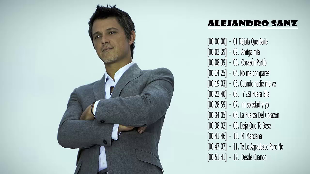 canciones tour alejandro sanz