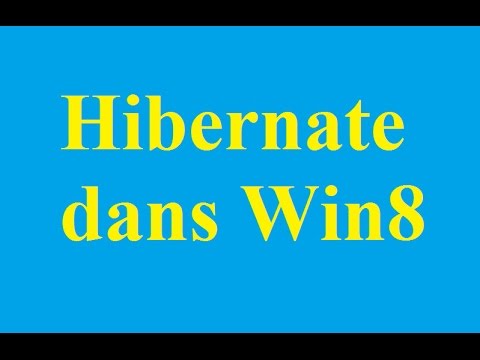 Vidéo: Comment Activer L'hibernation Dans Windows 8