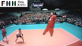 【スーパープレー映像・石川祐希】チーム最多得点15！世界のISHIKAWAスロベニア戦まとめ【パリ五輪予選/W杯バレー】