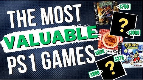 The 10 MOST VALUABLE PS1 Games