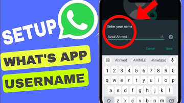 How to Setup WhatsApp Username or change user name