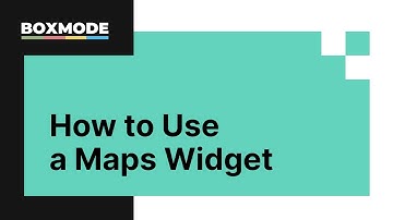 How to Use a Maps Widget