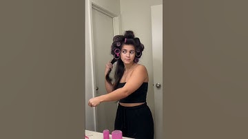 using hair rollers for the first time | NEVER SEEN SO MUCH VOLUME