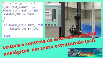 Como fazer a leitura de entrada analógica em texto estruturado (scl).