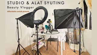 STUDIO DAN ALAT SYUTING BEAUTY VLOGGER | PERLU APA AJA? BUDGET BERAPA?