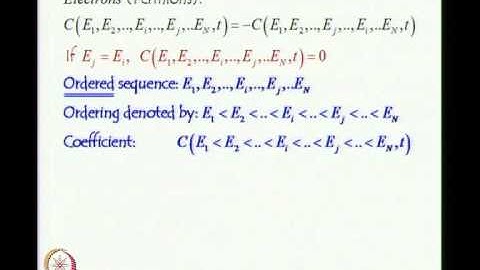 Mod-02 Lec-14 Second Quantization Creation, Destruction and Number operators