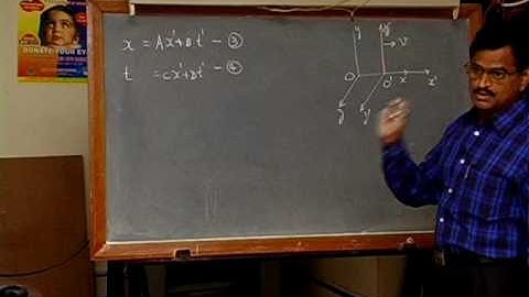 Subbiah Pandian   Mechanical Universe Part 42 The Lorentz Transformation 4 in Tamil