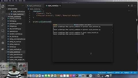 Python Programming 75 : Using Nested Tuples