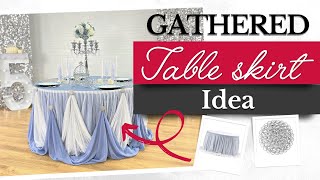 How To Make A DIY Cinderella Table Skirt l Easy Princess Party Decor Idea