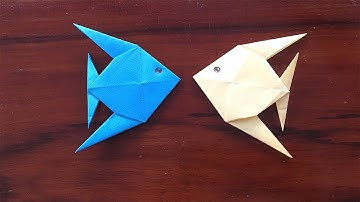 Dễ Dàng! Cách Gấp Con Cá Bằng Giấy Màu | Thùy Trang Handmade