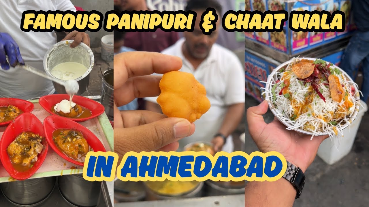 Most Famous panipuri & chat in Ahmedabad 😱🤩 | Food | Street food | Ahmedabad street food.