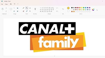 How to draw the Canal+ Family logo using MS Paint | How to draw on your computer