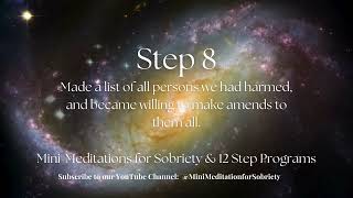 AA Step 8 | Mini-Meditation for Recovery