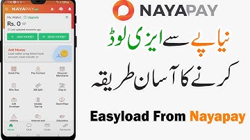 How to Easyload from Nayapay account | Nayapay account Easyload kaise Karne ka tarika