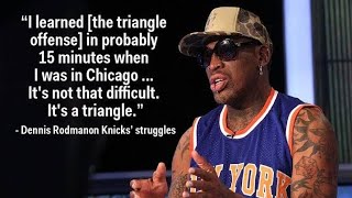 Dennis Rodman explains the Chicago Bulls' triangle offence