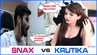 KRUTIKA Funny Reply to SNAX #krutika #snax #krutikaplays