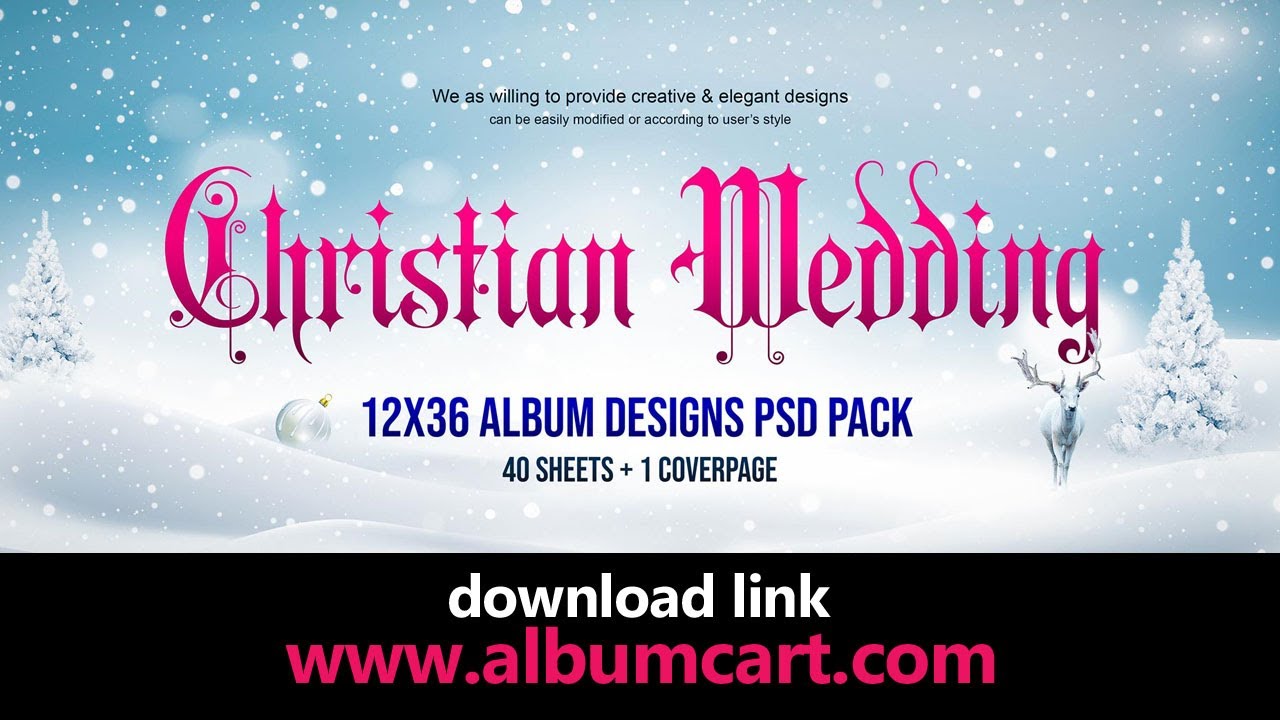 12x36 Christian Wedding | 12x36 Karizma Backgrounds | Christian Album Pack  12x36 | Album PSD Designs - YouTube