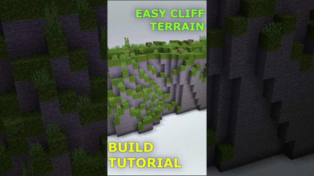 Easy Cliff Terrain | Minecraft Build Tutorial