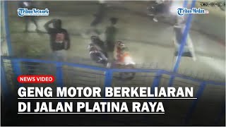 Gerombolan Geng Motor Serang Pengguna Jalan Pakai Senjata Tajam di Titi Papan