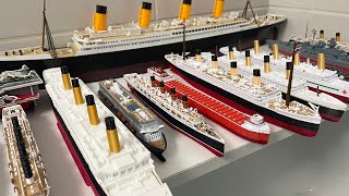 Lots of Ships Reviewed [ Titanic, Britannic, Cruise Ships, Edmund Fitzgerald ] Titanic Model Sinking