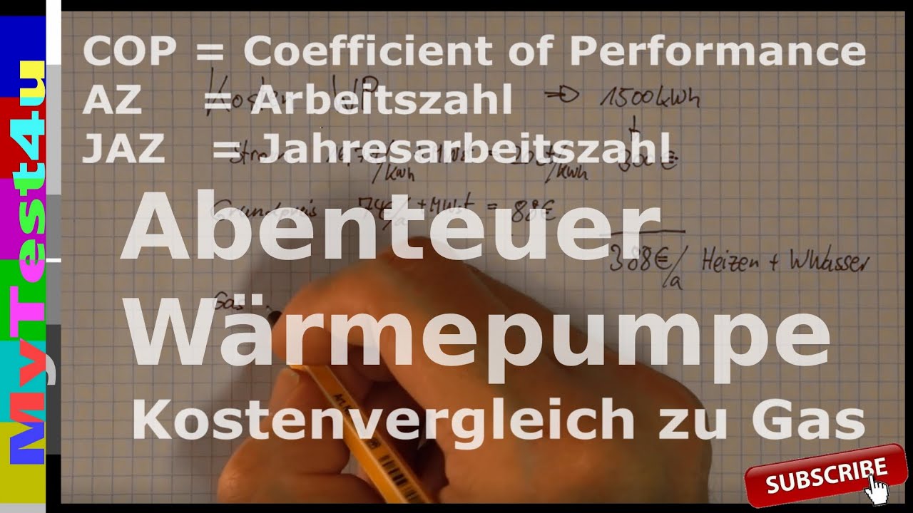 Update Wärmepumpe: JAZ - COP - Kosten ? Günstiger als Gas ?