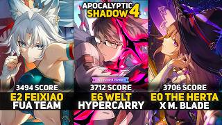 E2 Feixiao FUA &amp; E6 Welt &amp; E0 The Herta x M. Blade | Apocalyptic Shadow 4 Starward Mode | HSR 4.3