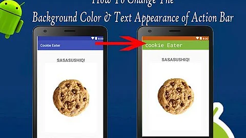 How to Change Action Bar Background Color and Title color | Android App Development video#15