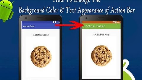How to Change Action Bar Background Color and Title color | Android App Development video#15