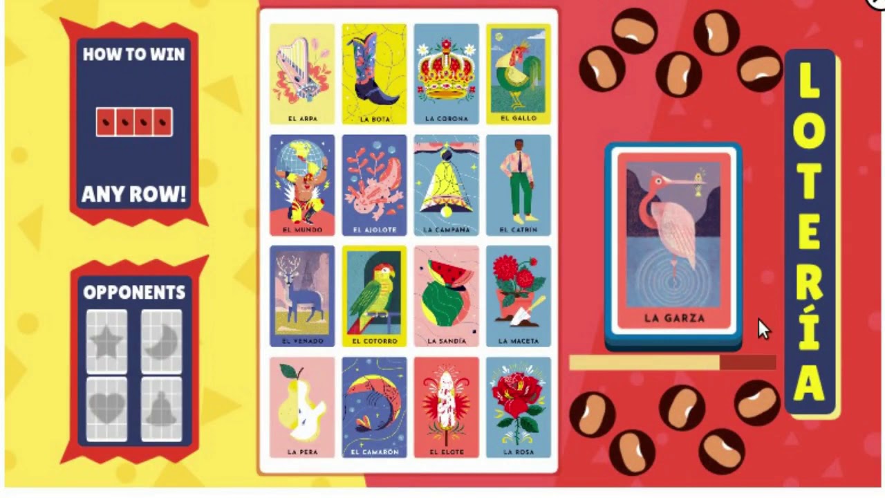 Loteria Game Google Doodle This Playable Doodle Allows You