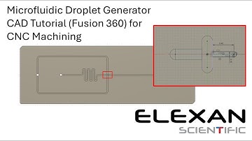 Microfluidic Droplet Generator CAD Tutorial (Fusion 360) for CNC Machining
