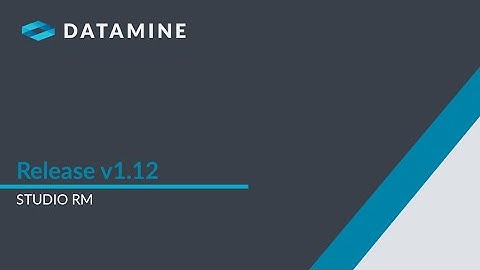 Notas de Lançamento | Studio RM v1.12