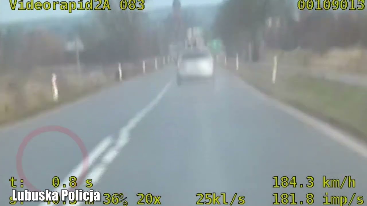 183 km/h strzelecka drogówka ukarała 50-latka