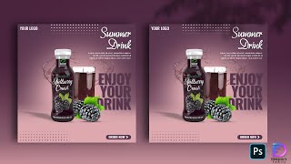 Soft Drink Advertisement | Creative Instagram Post Design | E-commerce Product Adds | Social Media screenshot 2