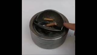 Ashtray Planet | Ashtray with Lid for Patio (8 styles) | Stainless Steel
