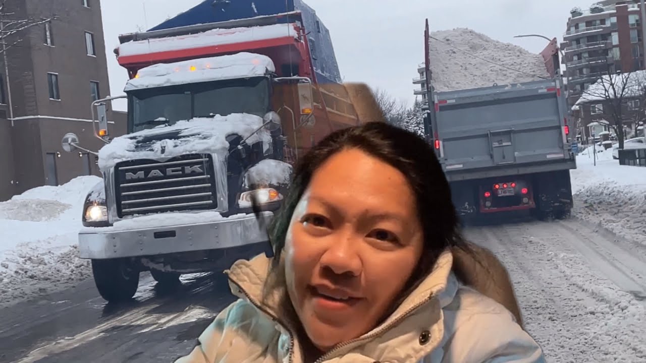 DRIVING AFTER THE SNOW STORM #snowvlog - YouTube