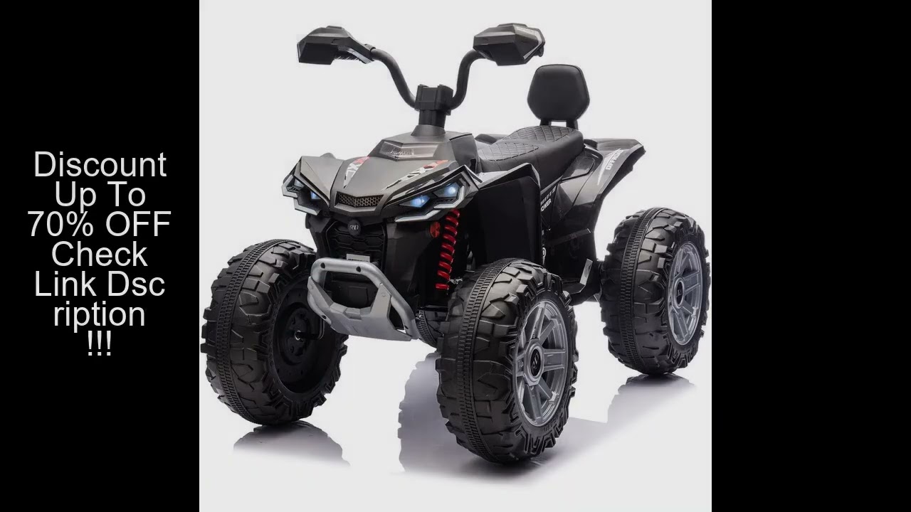 24V Kids Electric ATV 4-Wheeler (2-Seater) Ride on Car Toy with Dual 550w Motor Off-Road with LED Li