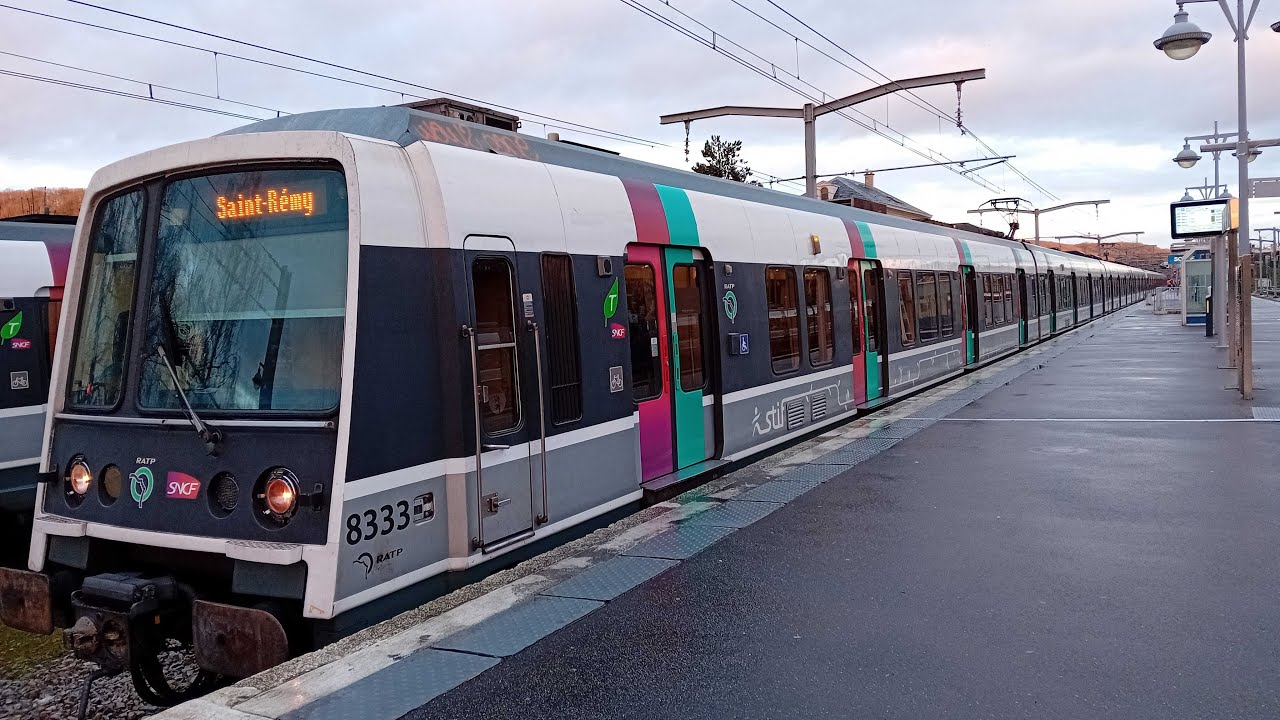 RER🟦Ligne B🟦🚈MI79 STIF : Aéroport Charles-de-Gaulle 2 TGV➡️Saint-Rémy-lès-Chevreuse (Omnibus Grève)
