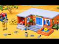 DIY Mini Builders Construct a Cozy Brick House with Front Porch and Garden | Science Project