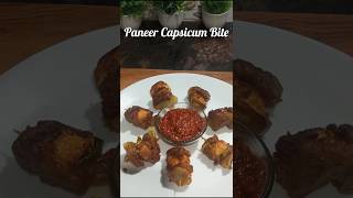 Crispy Panner Capsicum Bites Recipe # youtube shorts # Trending # Viral #food #cooking #homemade