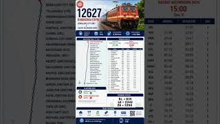 12627 Karnataka Express | Complete Route Map, Timings, Platform Numbers & Live Running Status |