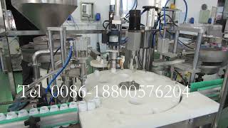 Automatic plastic bottle spray pump Cap filling machine