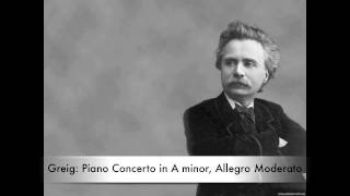 Video thumbnail of "Greig: Piano Concerto in A minor, Allegro Moderato"