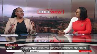 Nosiviwe Mapisa-Nqakula | National Assembly Speaker resigns