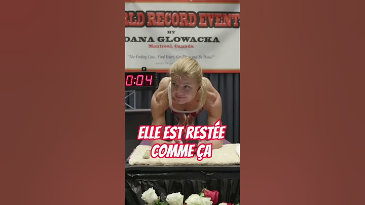 Cette femme est incroyable 😨😍( le plus long gainage du monde )