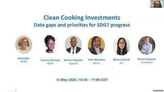 Clean Cooking Investments: Data gaps and priorities for SDG7 progress